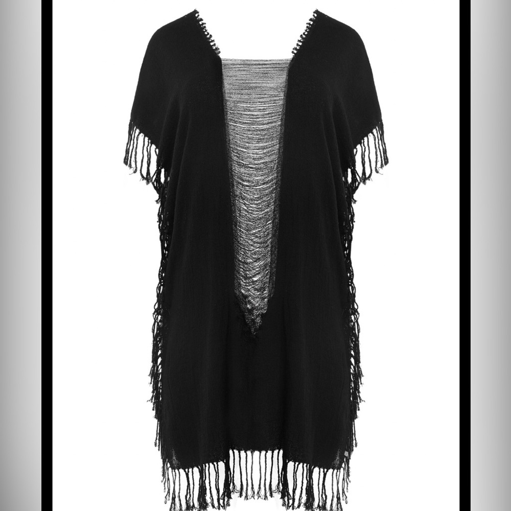 Nwt nib Caravana kaftan ak kin black unisex tunic